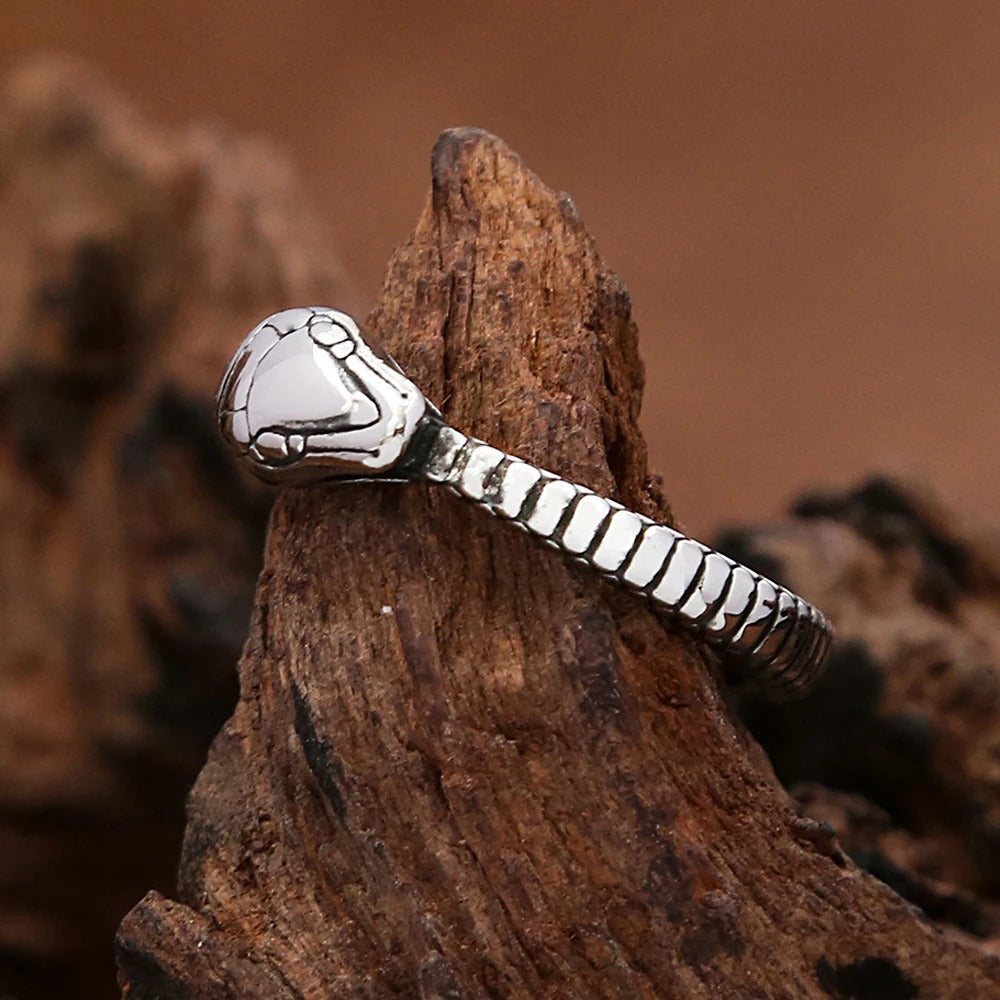 Vintage Viking Stainless Steel Men's Ring