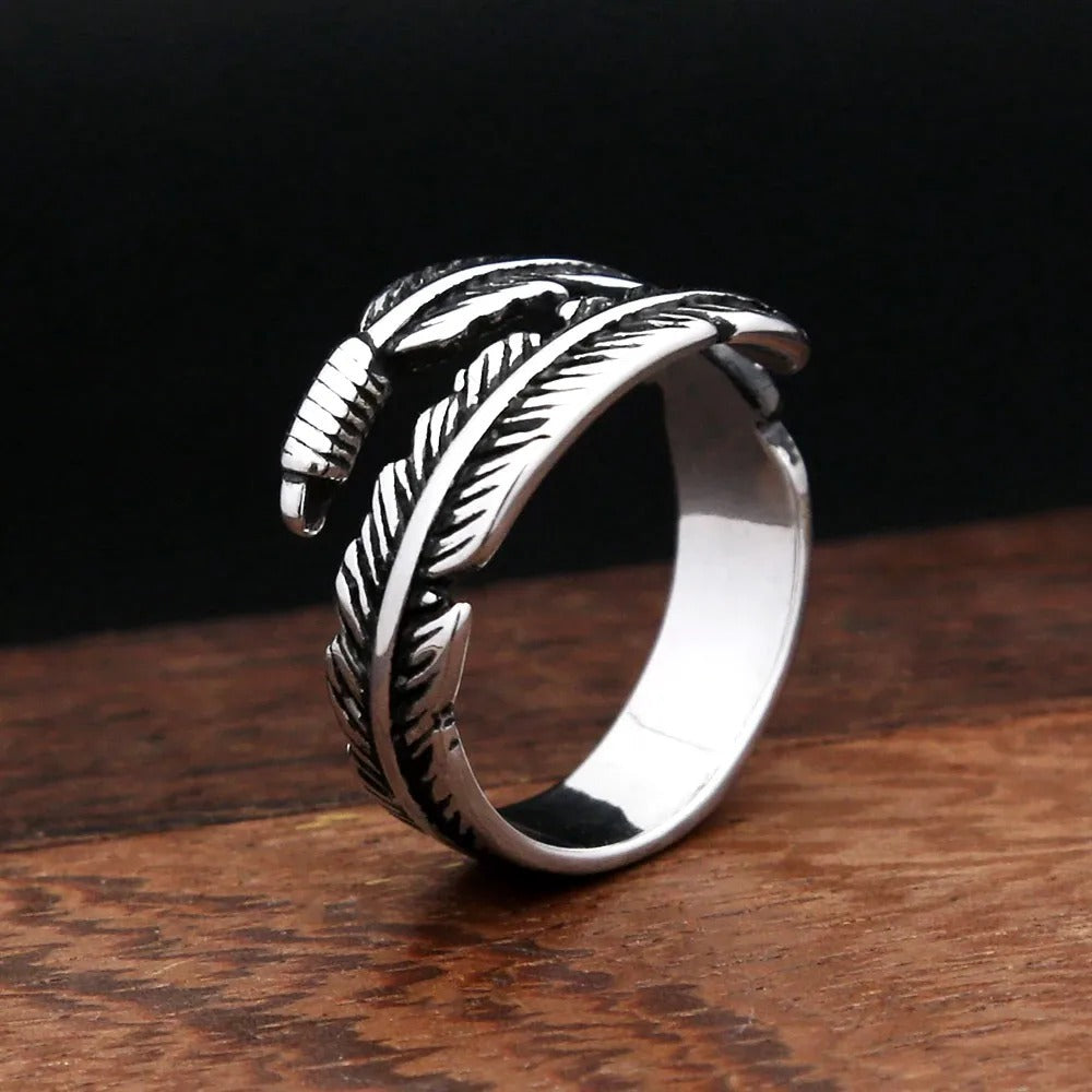 Vintage Viking Stainless Steel Men's Ring