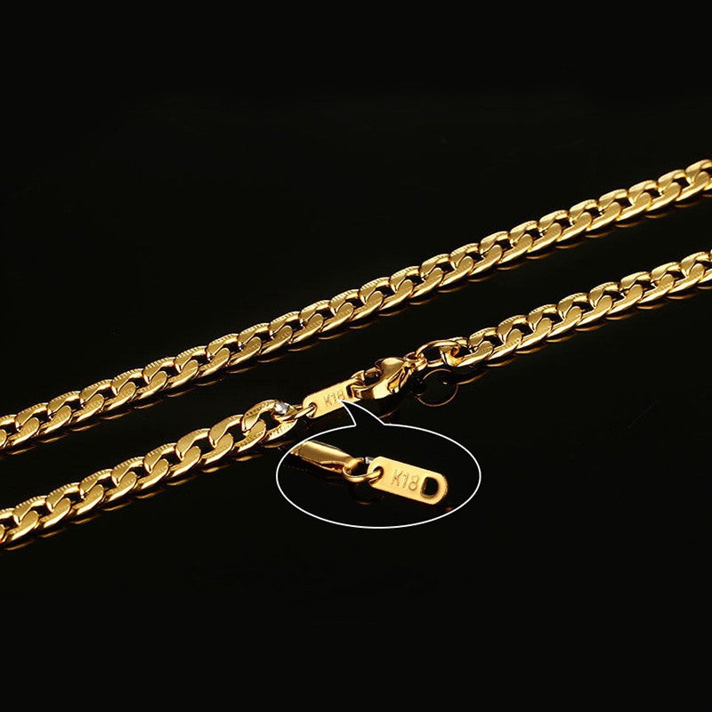 Men's Fashion Personality Necklace Stainless Steel NK Chain
