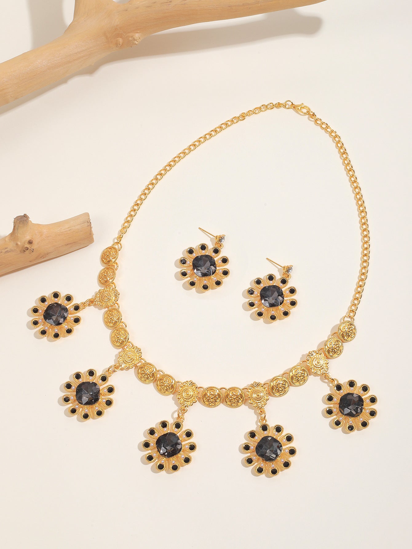 Exotic Desert Oasis Gemstone Necklace Set