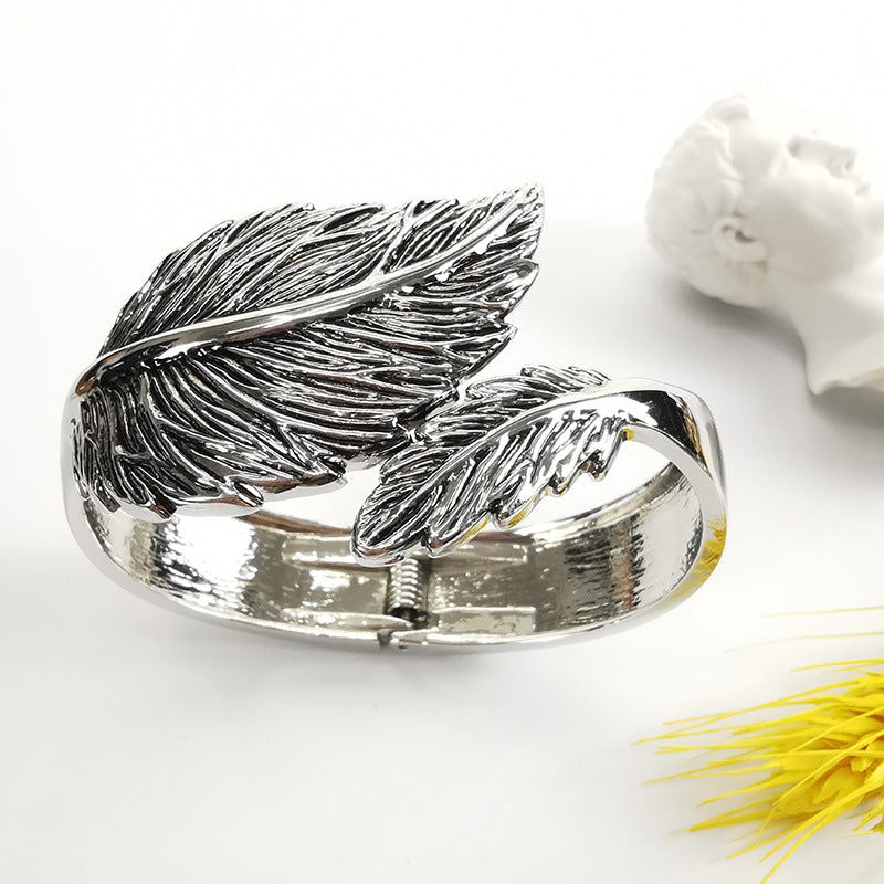 Smear Leaf Metal Bracelet from Vienna Verve Collection