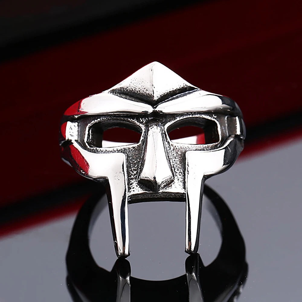 Vintage Mask Stainless Steel Men's Ring