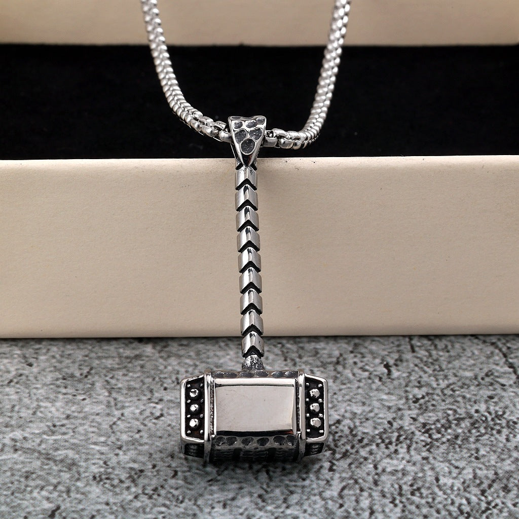 Vintage Viking Stainless Steel Men's Pendant Necklace