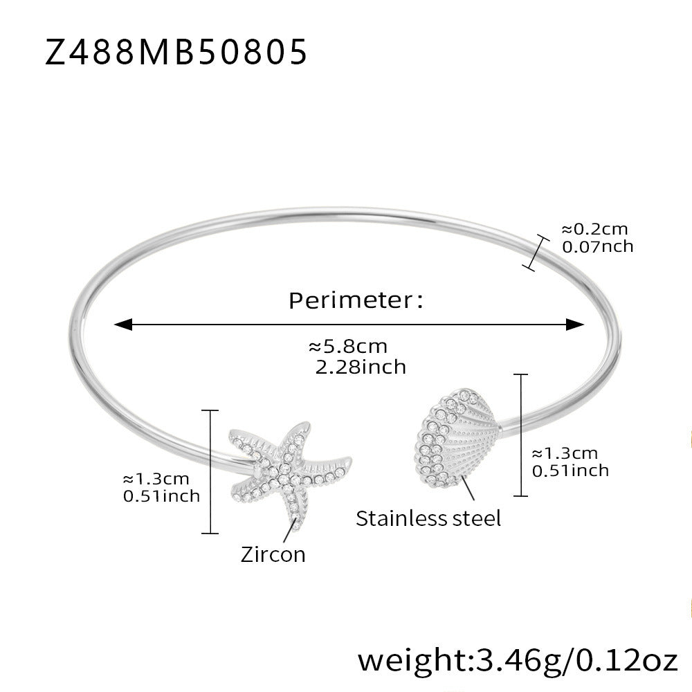 Planderful Everyday Light Luxury Zircon Geometric Bracelet