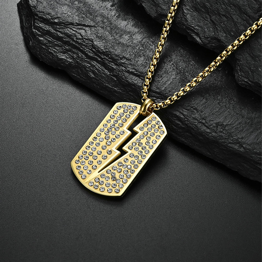 Stainless Steel Zircon Necklace