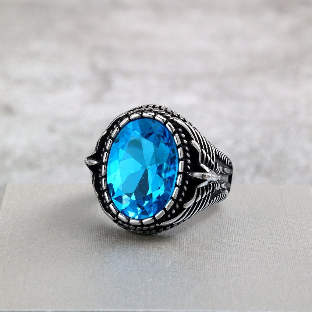 Vintage Solid Stainless Steel Men's Ring