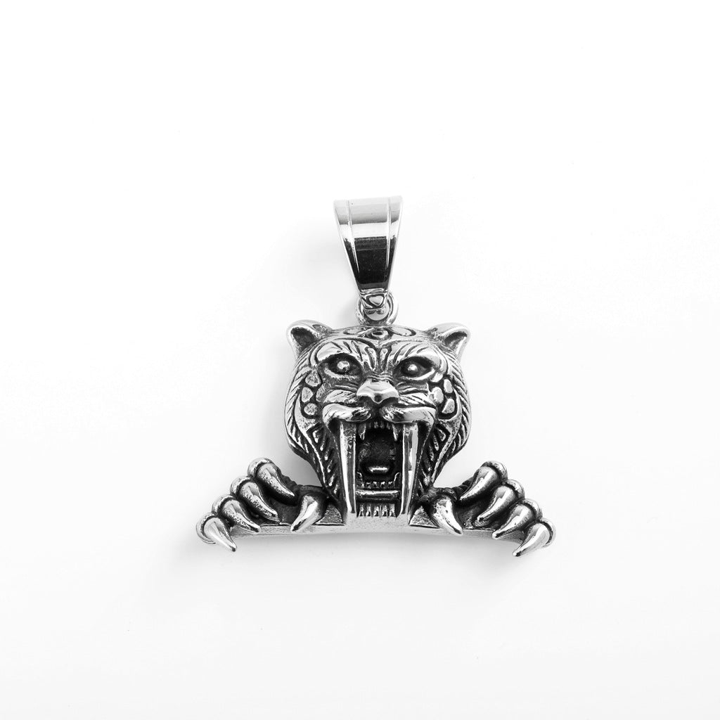 Vintage Stainless Steel Pendant Necklace