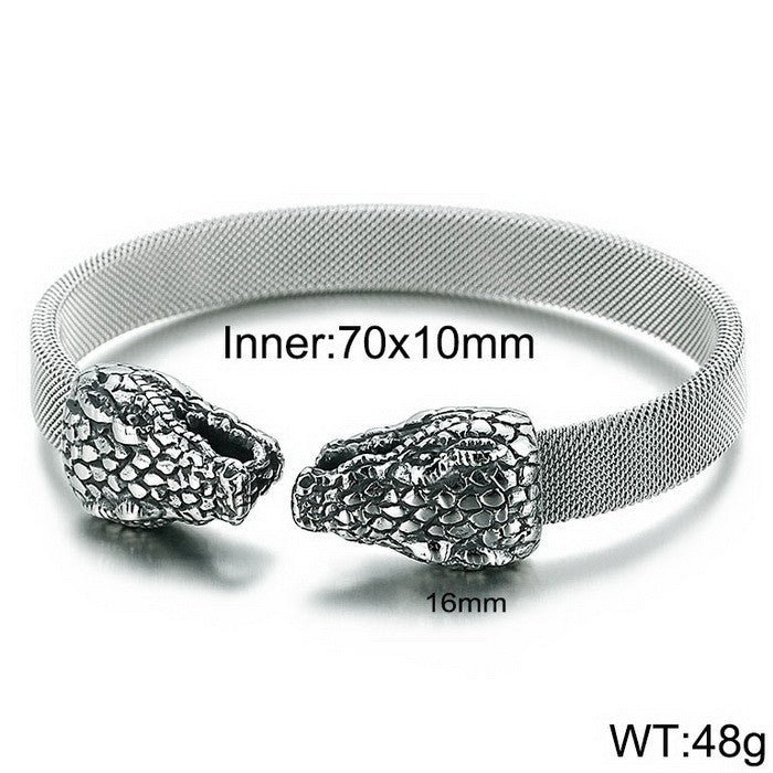 Planderful Snake Bracelet For Men Zircon Encrusted Premium