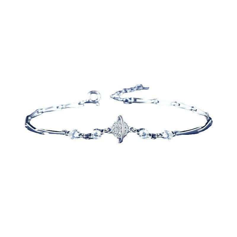 Planet Contemporary 925 Sterling Silver Bracelet