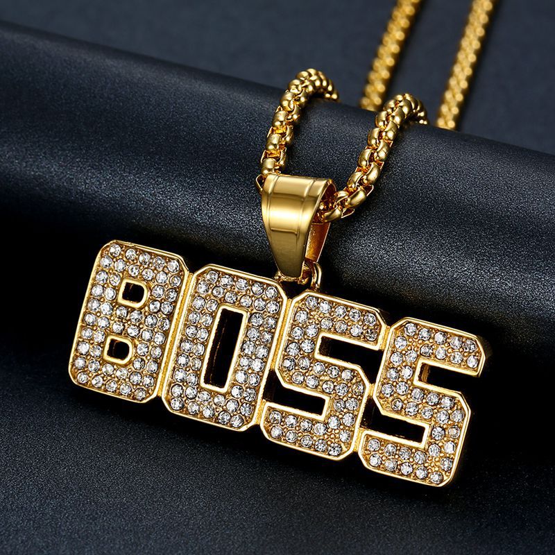 Steel Necklace – Statement BOSS Pendant Necklace