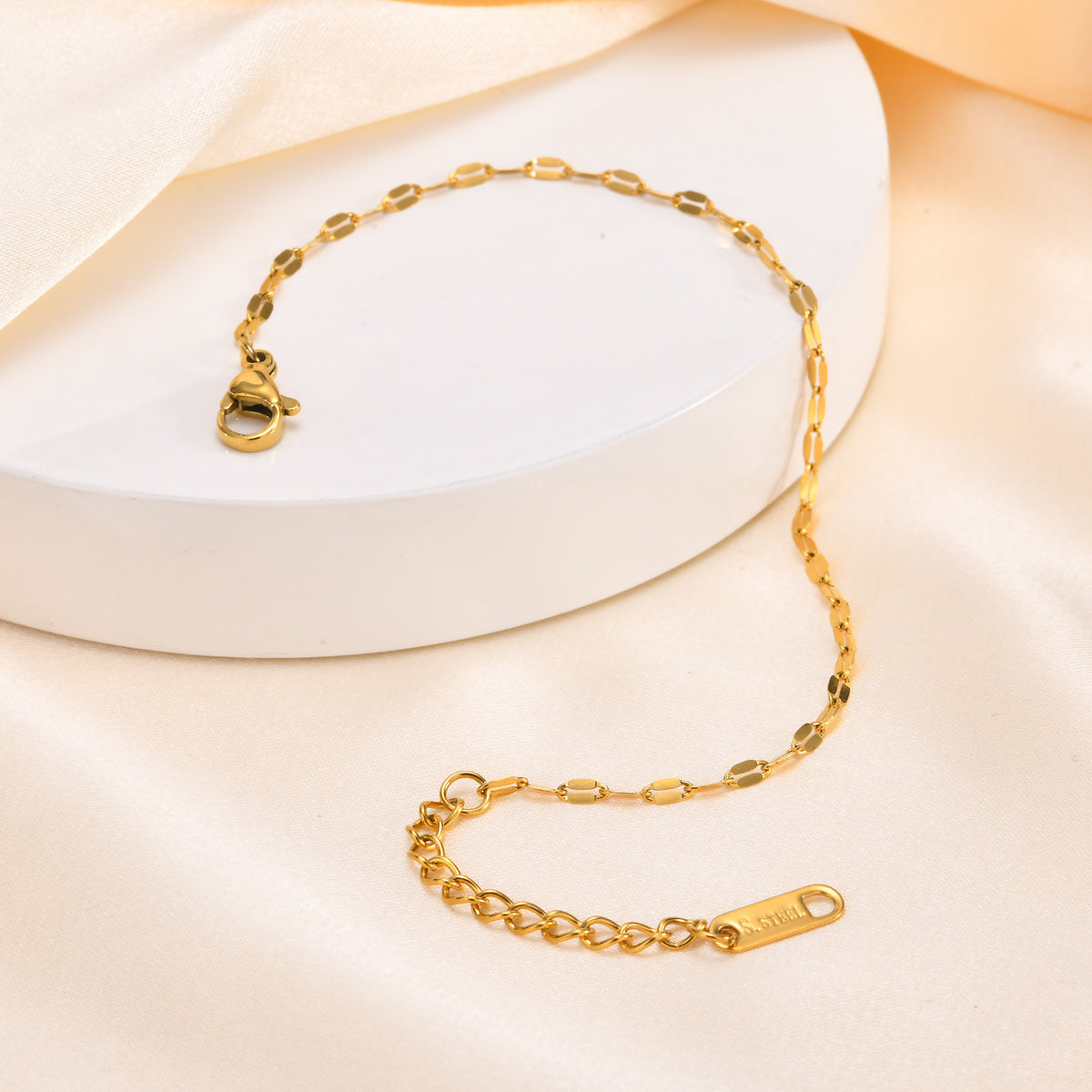 Gold-Plated Stainless Steel Bracelet