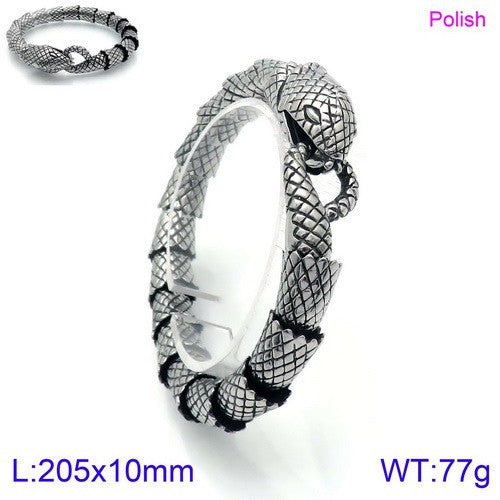 Stainless Steel Snake – Spirit Snake Men's Titanium Steel Bracelet