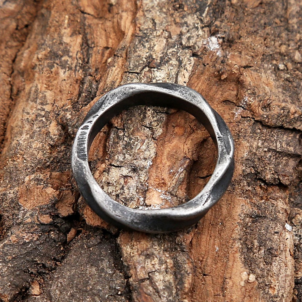 Viking Light Stainless Steel Men's Ring