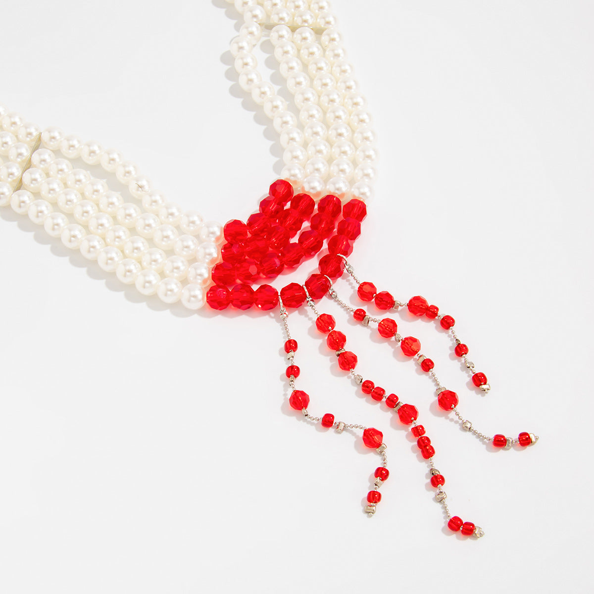 Gothic Blood-Drip Beaded Choker