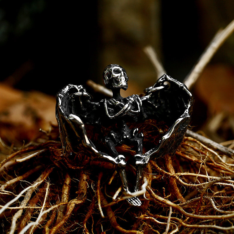 Punk Hip-Hop Skull Pendant for Men - Retro Titanium Steel Wholesale Accessory