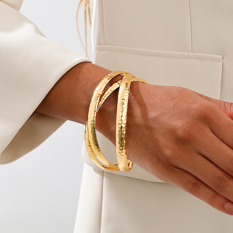 Planderful Vienna Verve Bracelet Set – Minimalist Metal Design