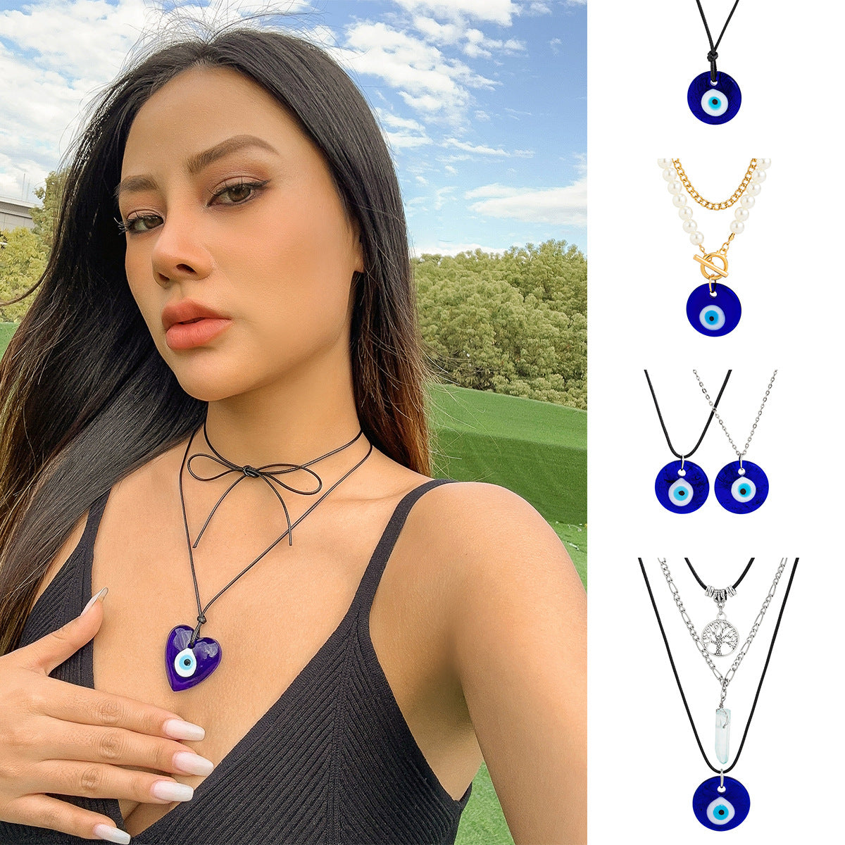 Heartfelt Vienna Verve Necklace with Crystal and Tassel Detail