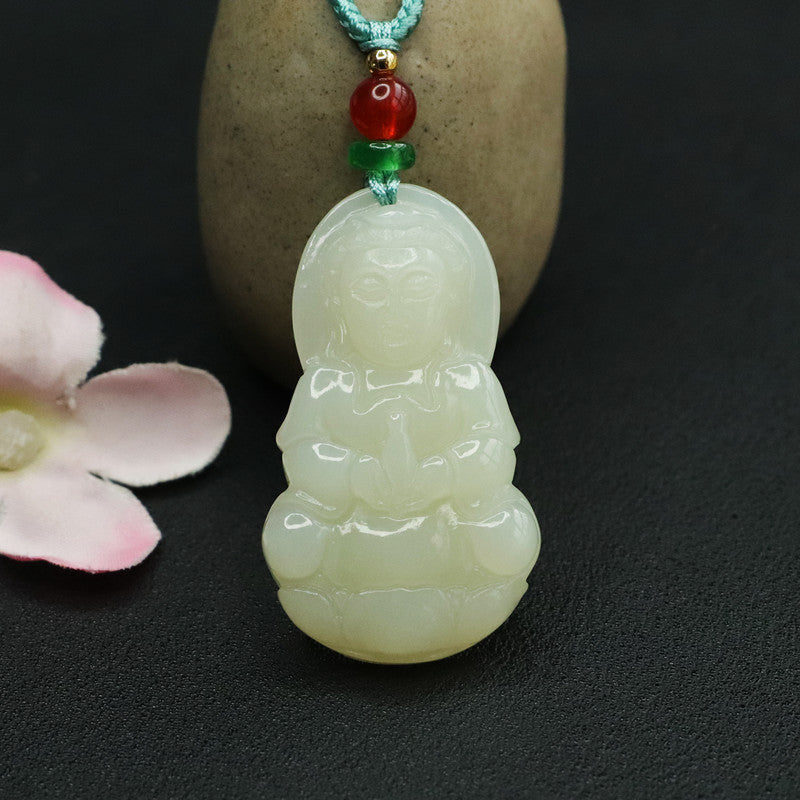 Guanyin Jade Necklace from Fortune's Favor Collection