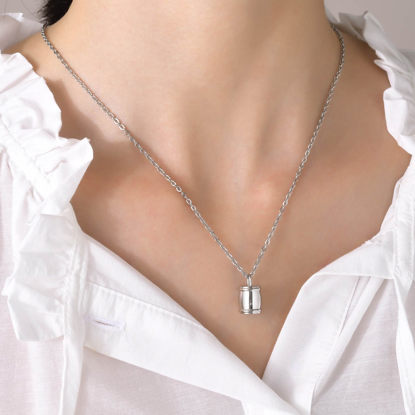 Cross-Border Jewelry Commemorative Pendant Necklace Small Jar Urn