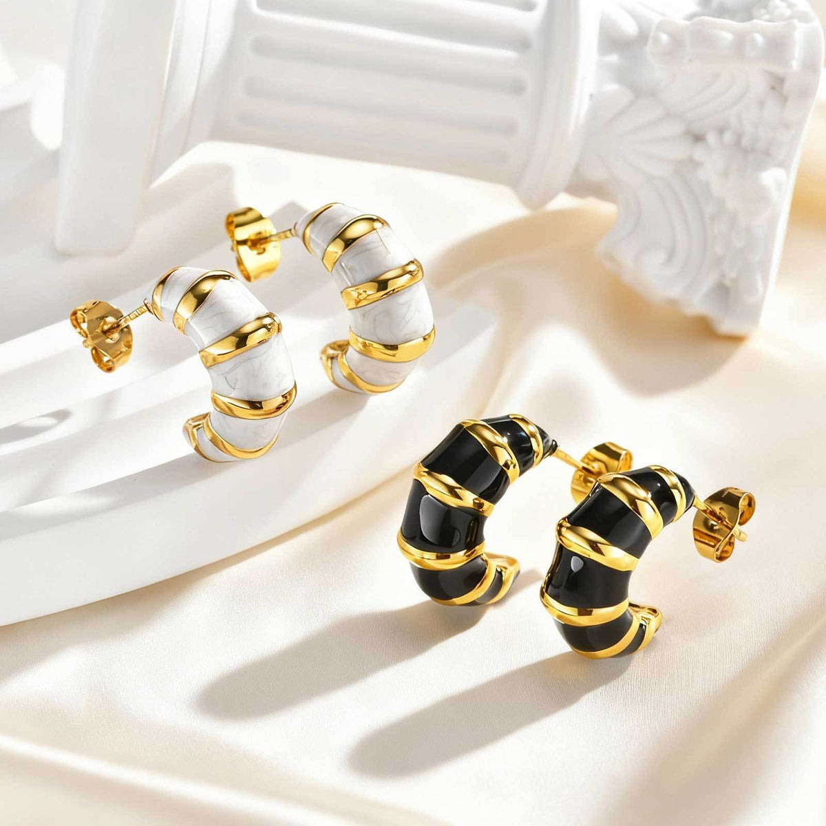 Modern Stainless Steel Earrings — Multiple Styles