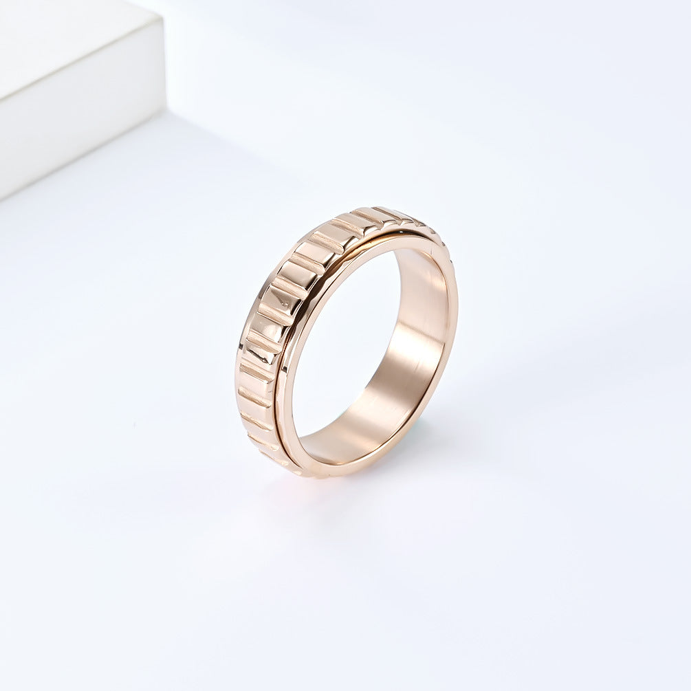 Rotatable Stainless Steel Ring By Planderful Collection Everyday Genie For Unisex Style And Protective Statement