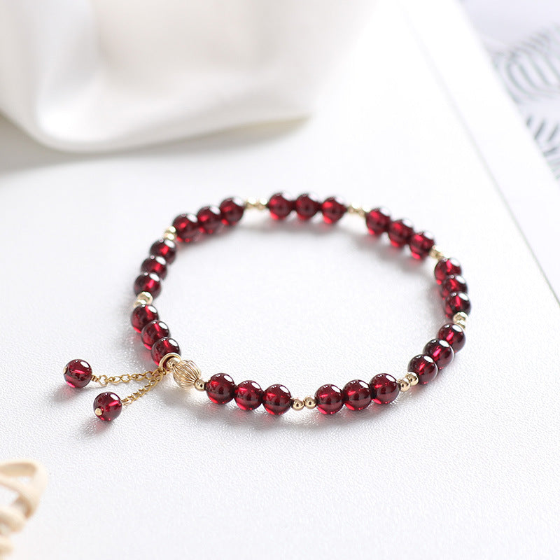 Garnet Crystal Bracelet