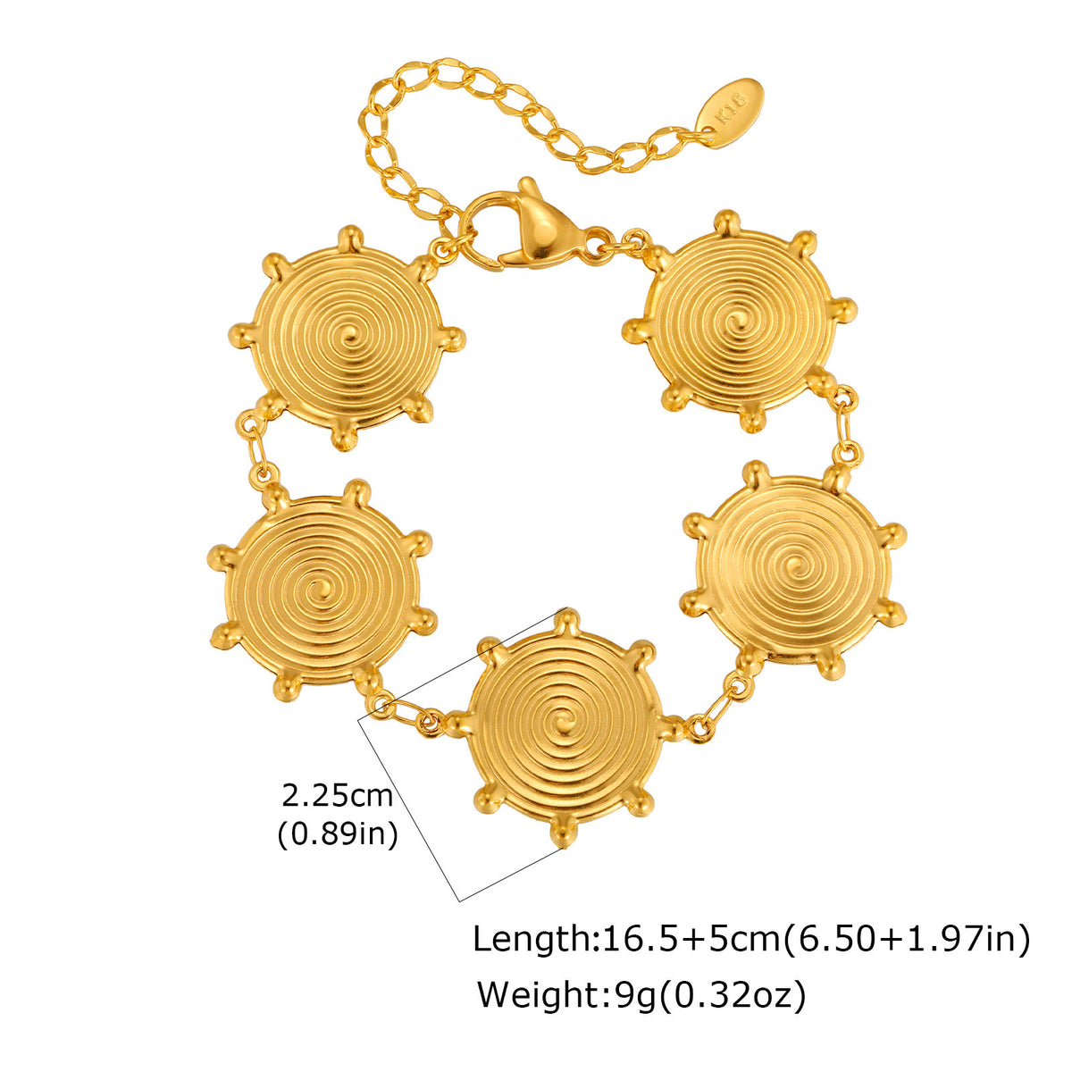 Heart Shell Stainless Steel Bracelet for Women
