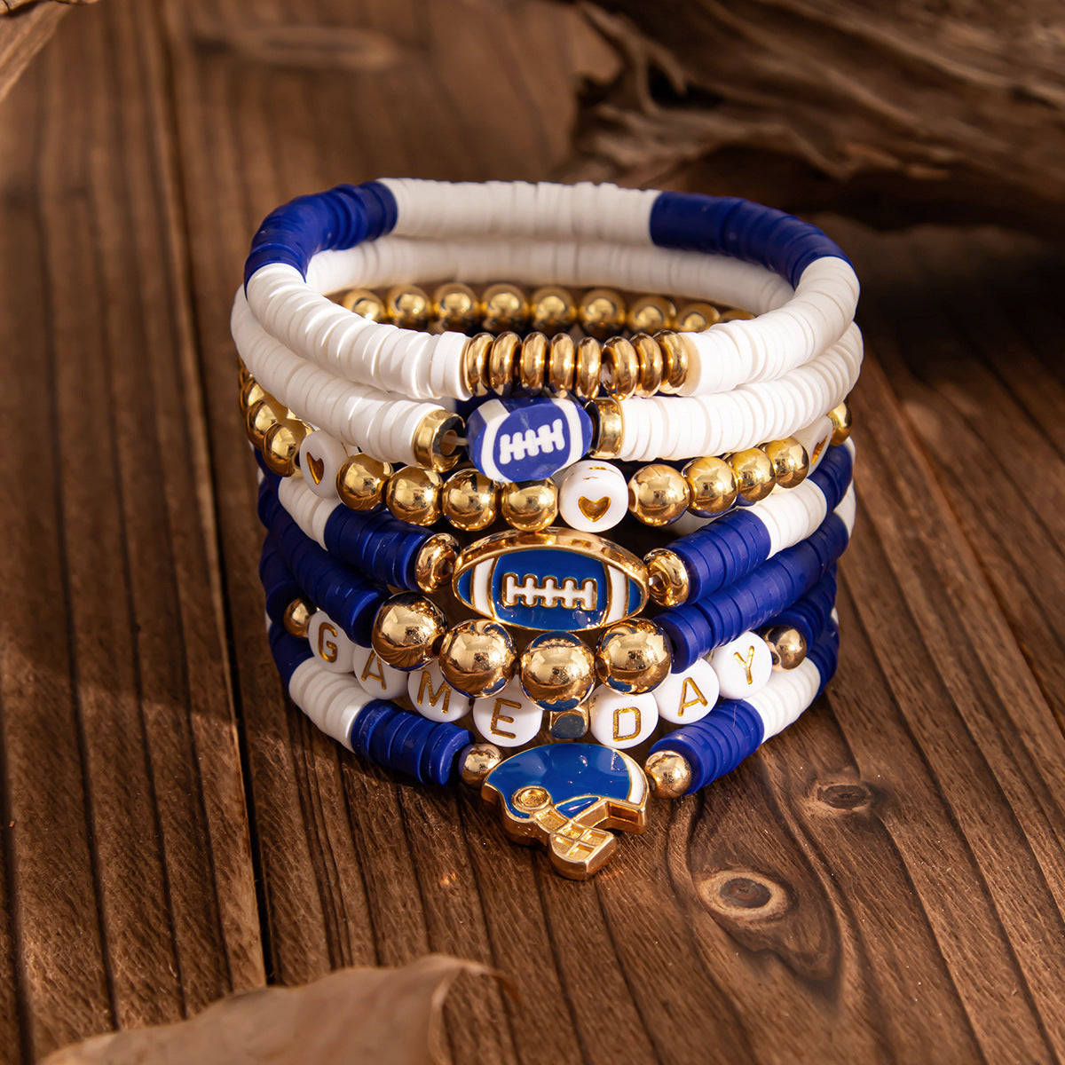 Planderful Vienna Verve Bracelet Set – Stylish Football Pendant Design