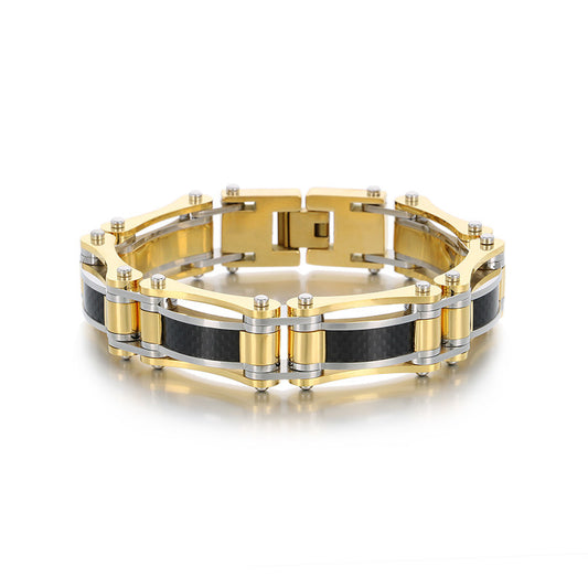 Planderful Carbon Fiber Titanium Bracelet For Men Versatile