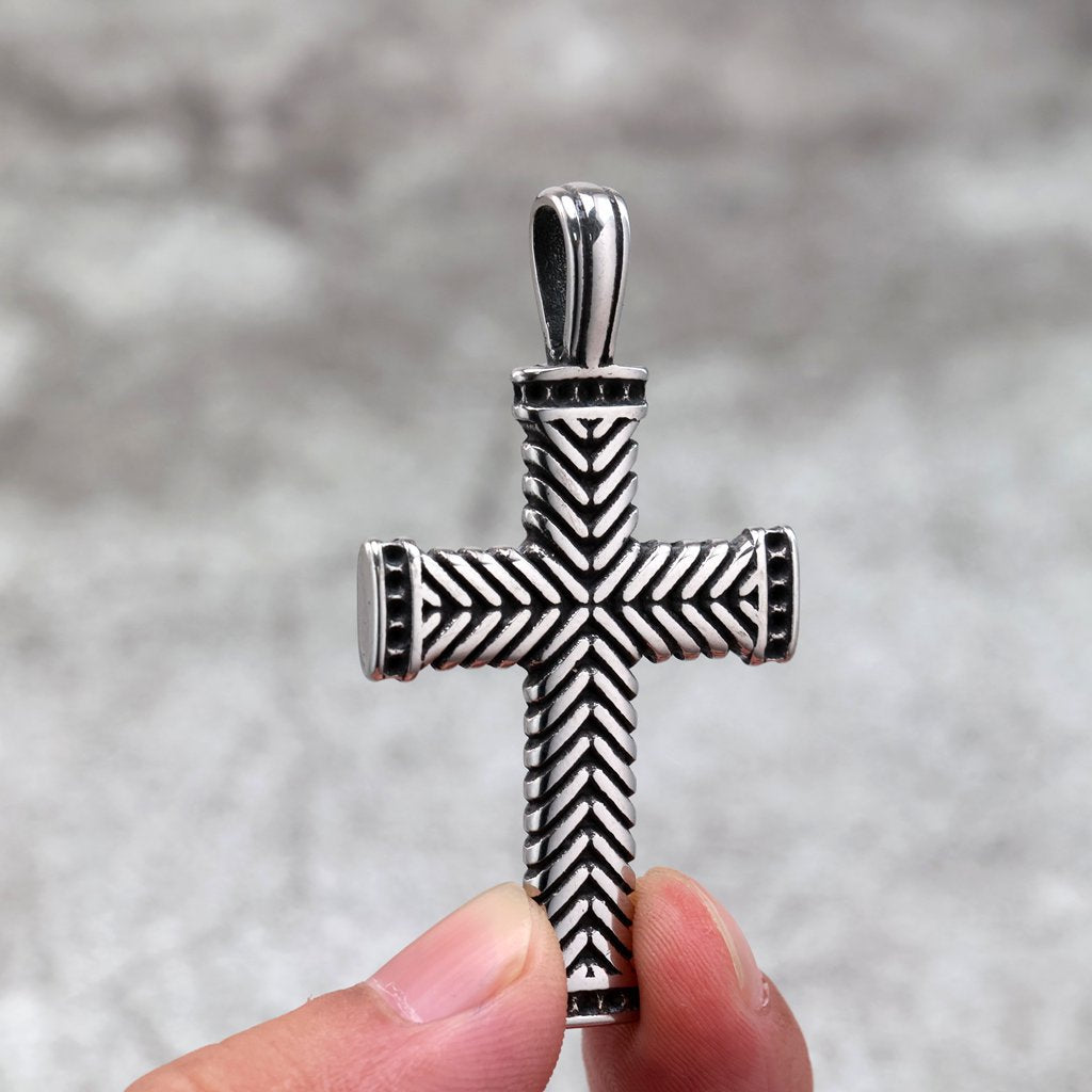 Vintage Stainless Steel Pendant Necklace