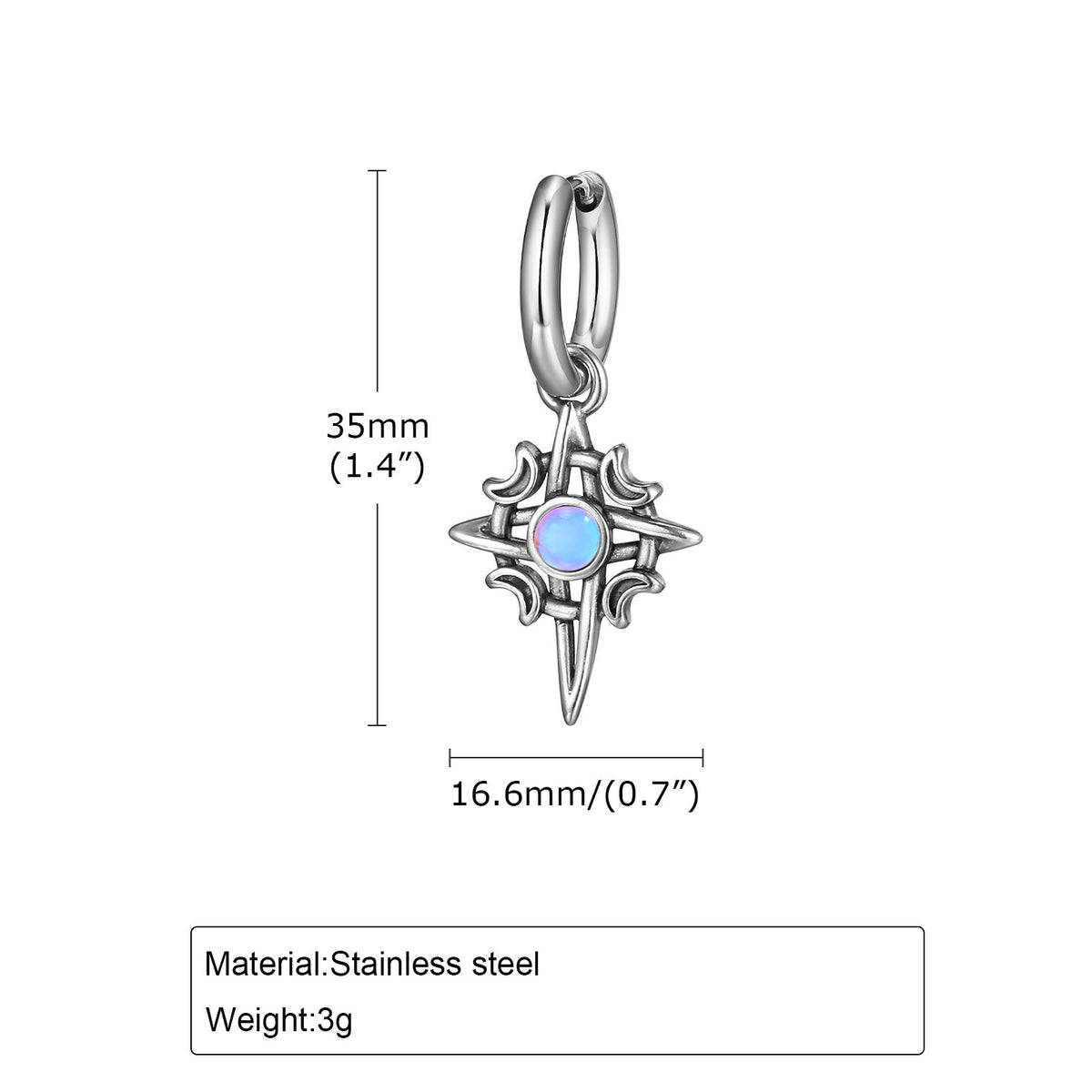 Modern Stainless Steel Earrings — Two Styles