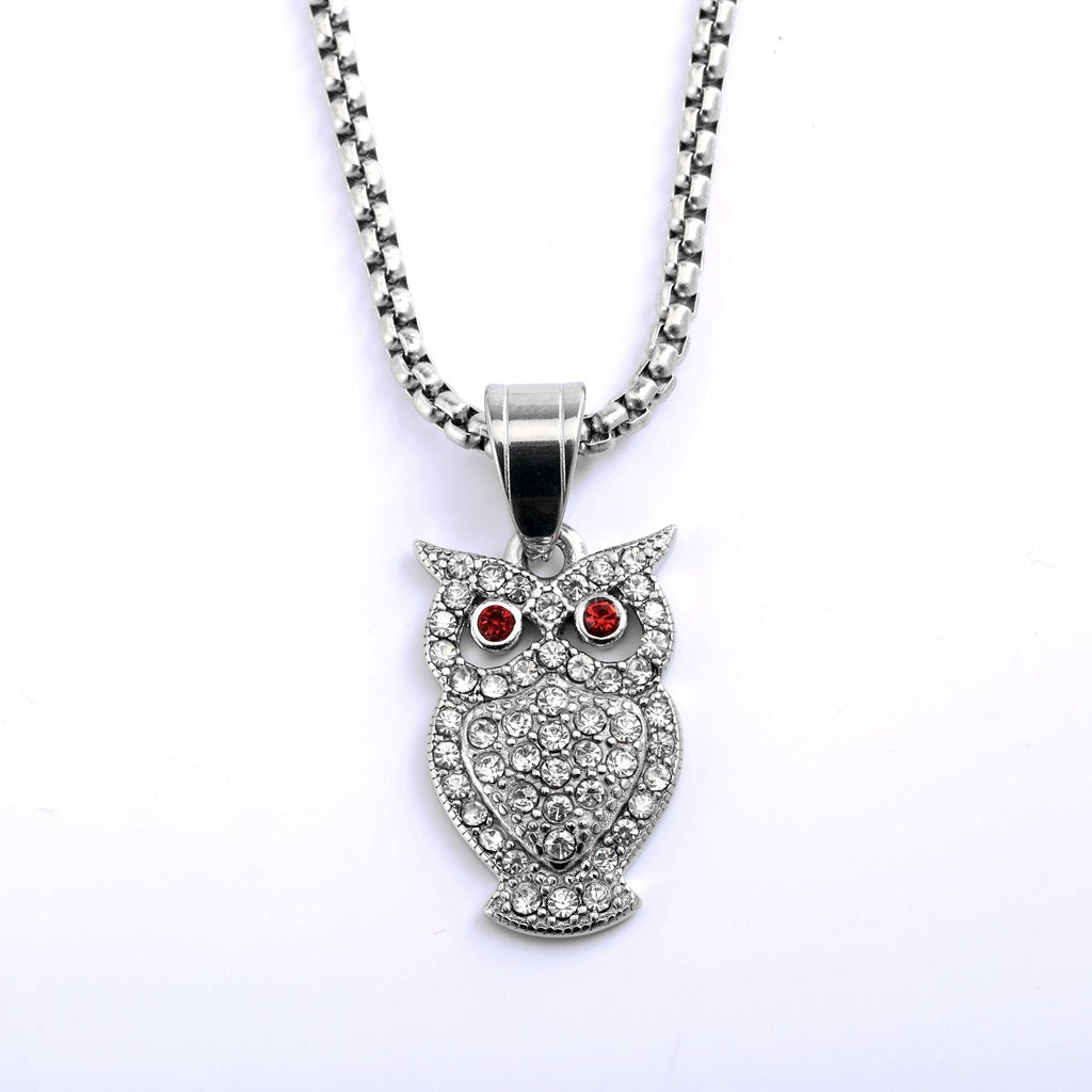 Vintage Stainless Steel Pendant Necklace