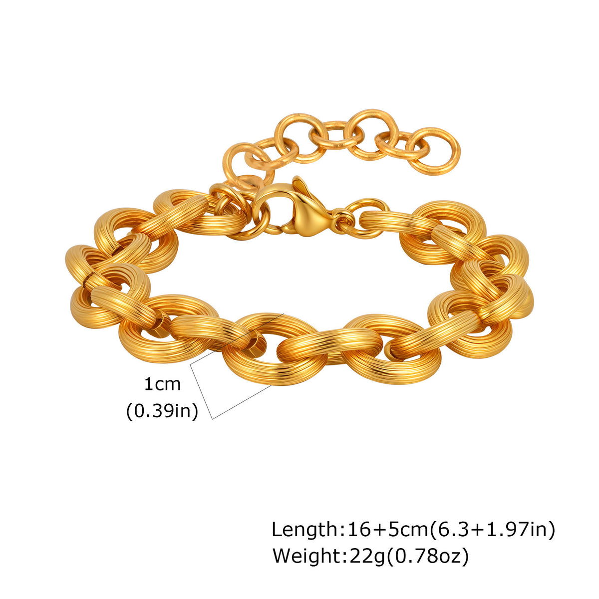 Cross Stainless Steel Bracelet Unisex