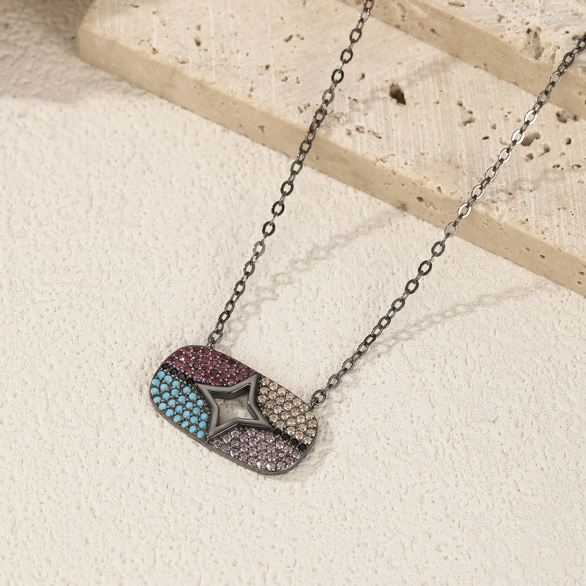 925 Sterling Silver Red Necklace