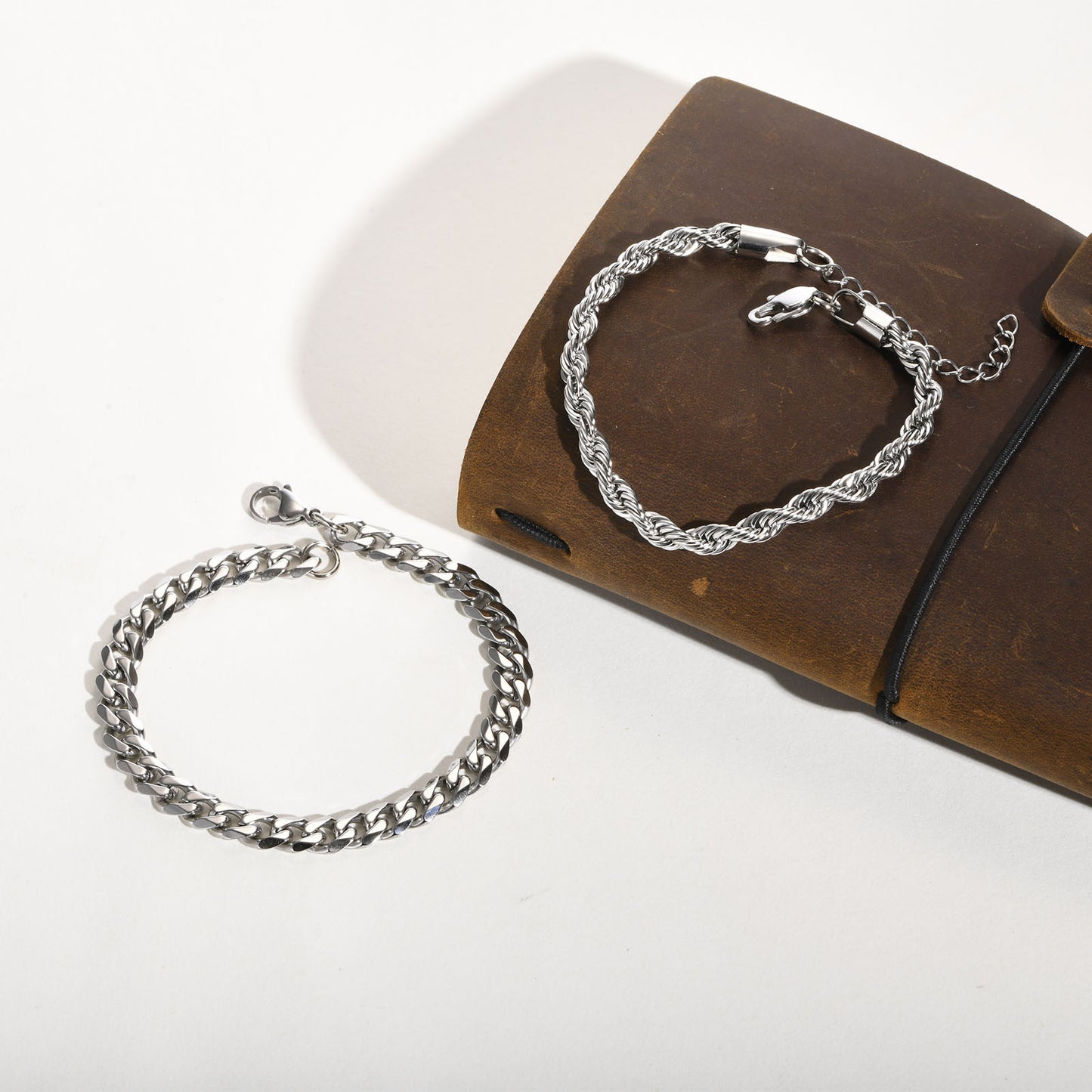 European And American Men's Titanium Steel Simple Bracelet