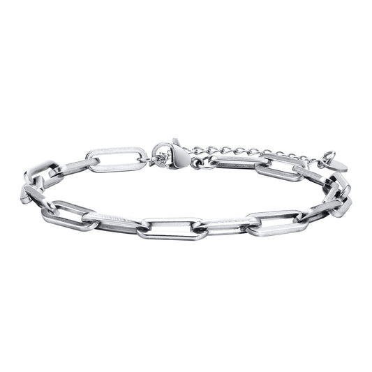Men's Fashion Bracelet Steel Color Cross Chain Jewelry for Men