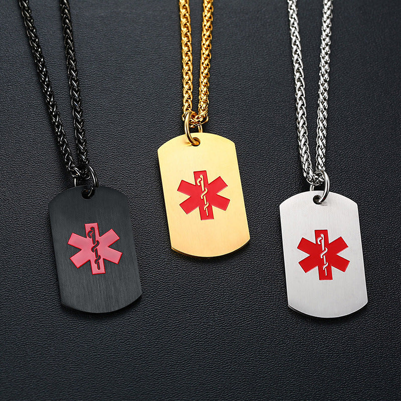 Spring And Summer New Products Simple Medical Logo Tag Pendant