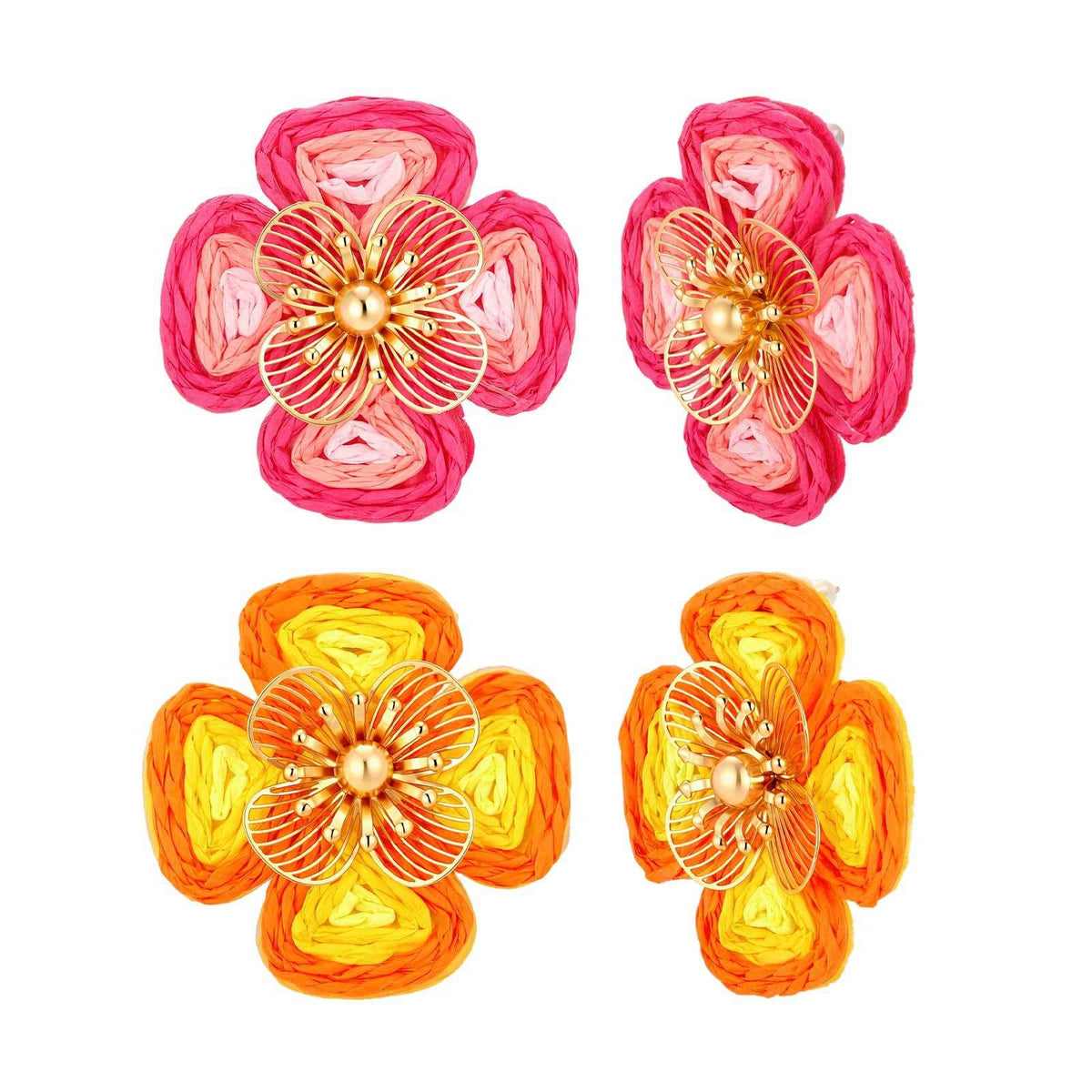 Floral Cat Earrings