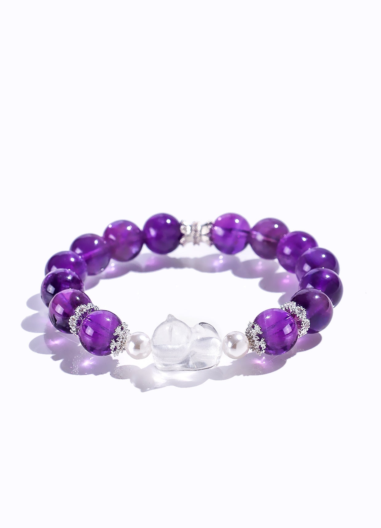 Planderful Fortune's Favor Bracelet – High-End Amethyst and Crystal Design