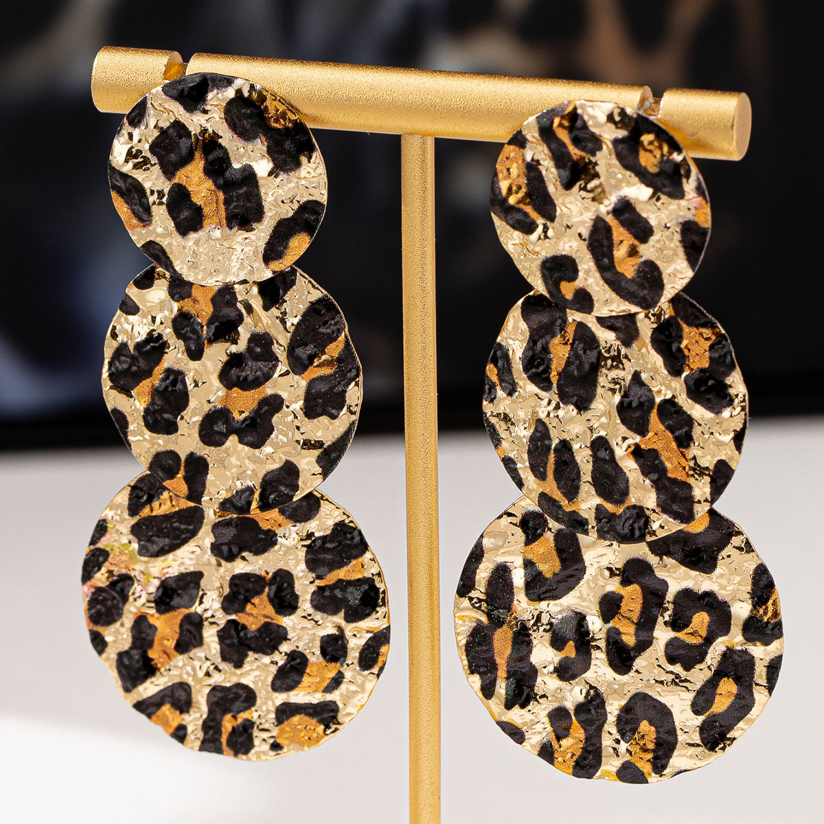 Planderful Vienna Verve Earrings – Trendy Leopard Print Tassel Design