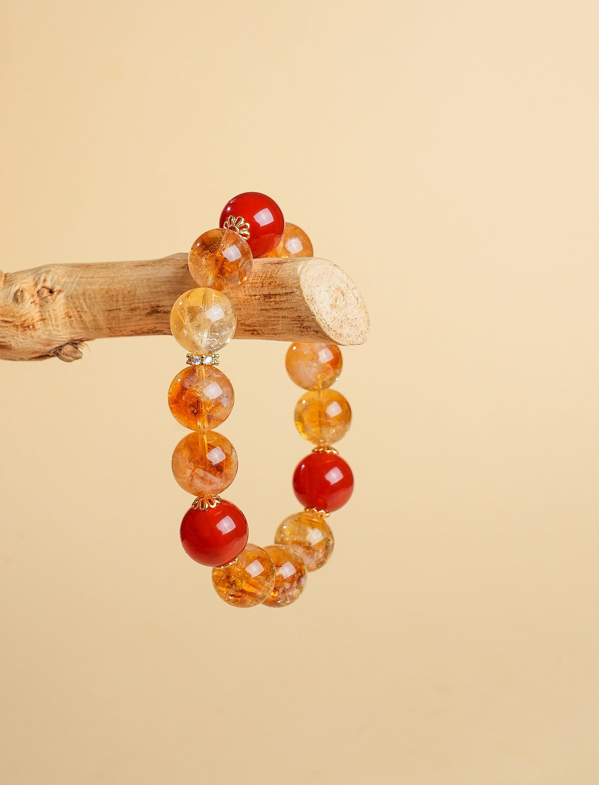 Agate Citrine Crystal Bracelet