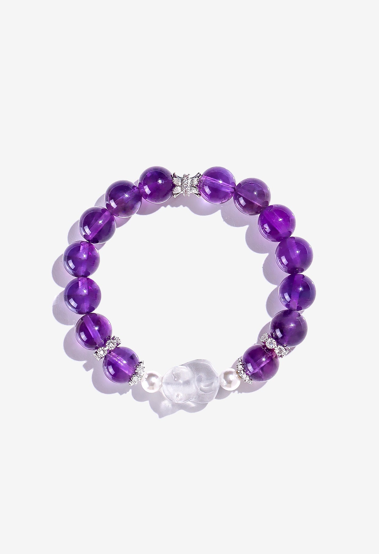 Planderful Fortune's Favor Bracelet – High-End Amethyst and Crystal Design