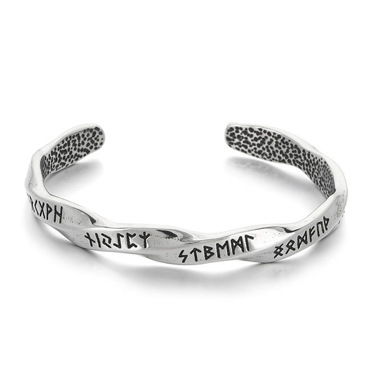 Mobius Twist Bracelet – Viking Luhn Rune Unspecified C-Type Titanium Steel Men's Bracelet