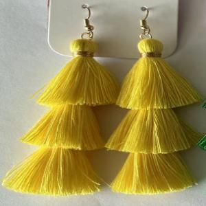 Various Stainless Steel Pomegranate Zircon Three-Color Earrings Women