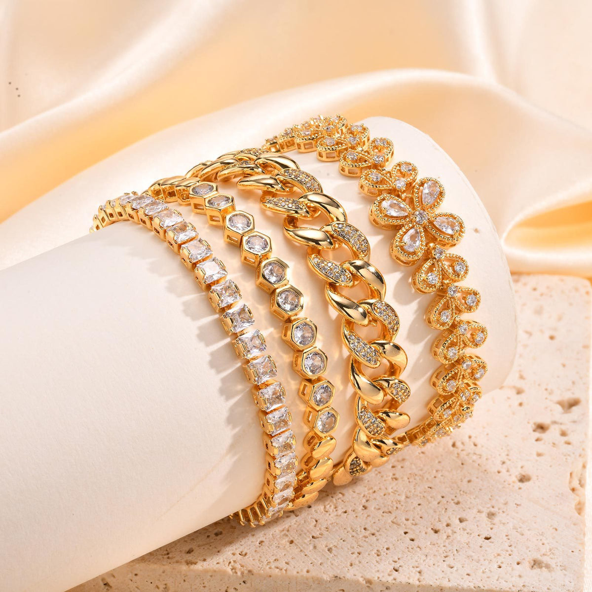 Zircon Stainless Steel Bracelet