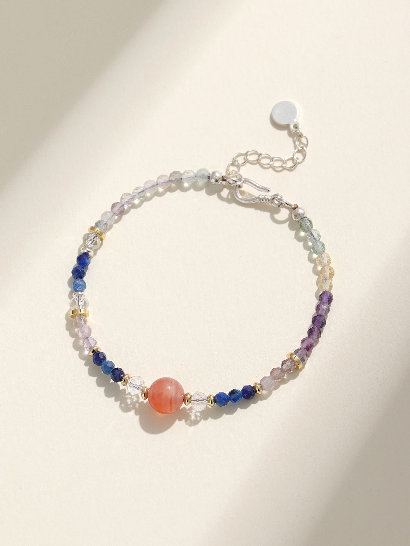 Planderful Fortune's Favor Bracelet – Premium Aquamarine and Pink Crystal Design