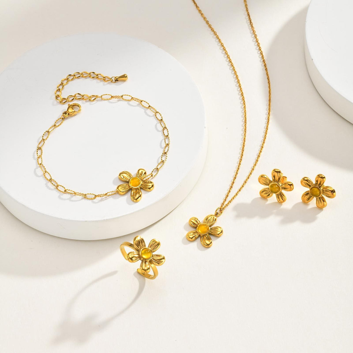 Floral Jewelry Collection — Ring, Bracelet, Earrings or Necklace