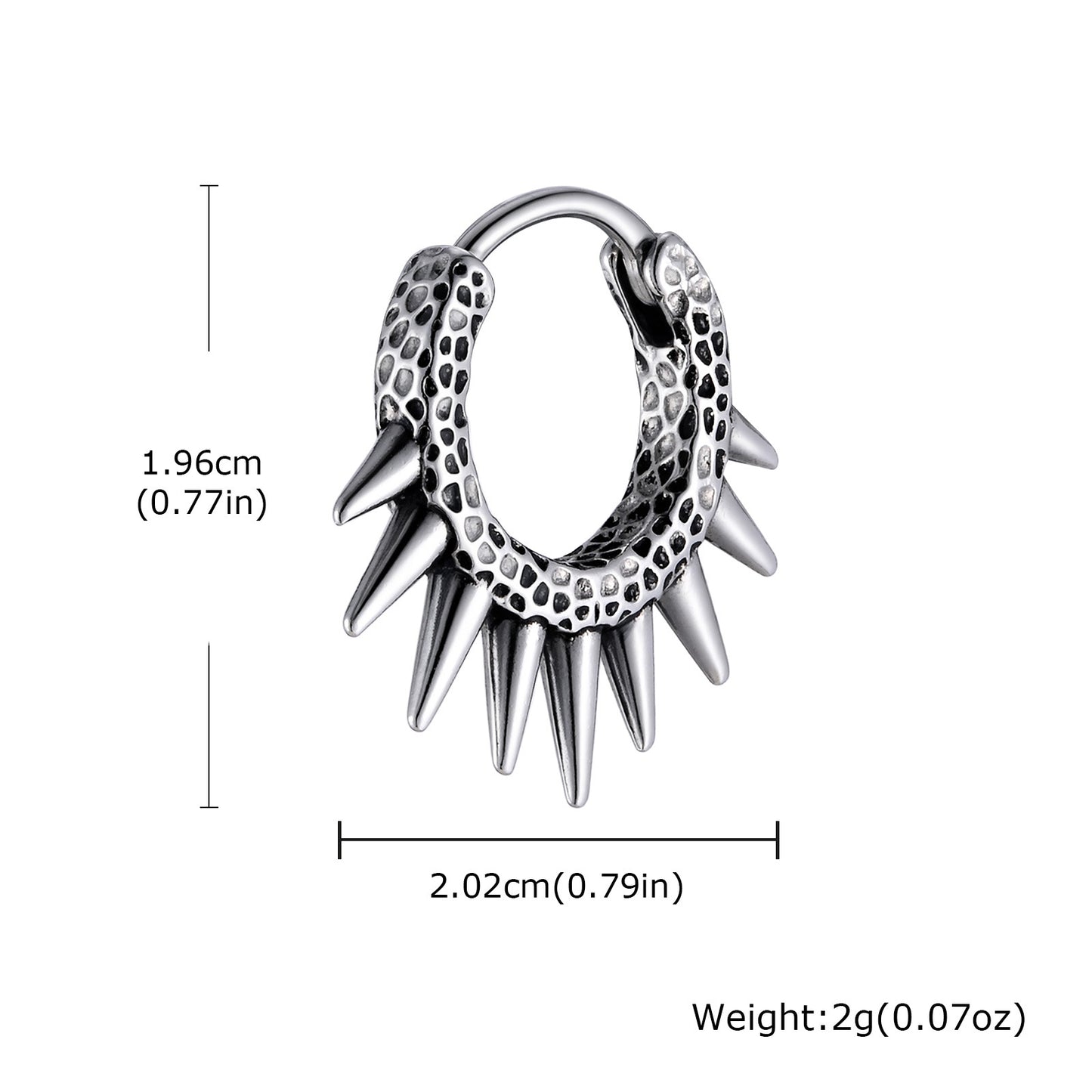 Planderful Stainless Steel Rivet Earrings for Men Trendy