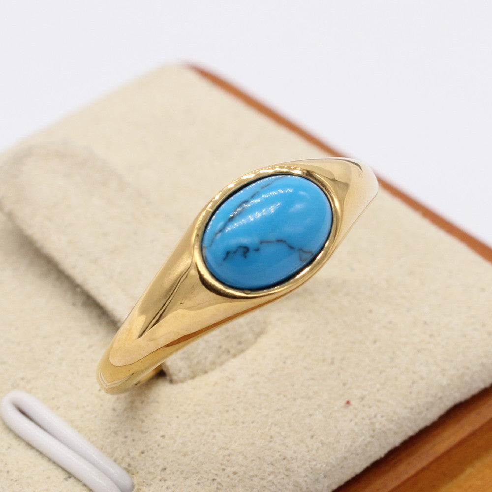Cat Eye Ring Planderful Unisex Retro Jewelry Chic Minimalist Statement Stone For Women And Men
