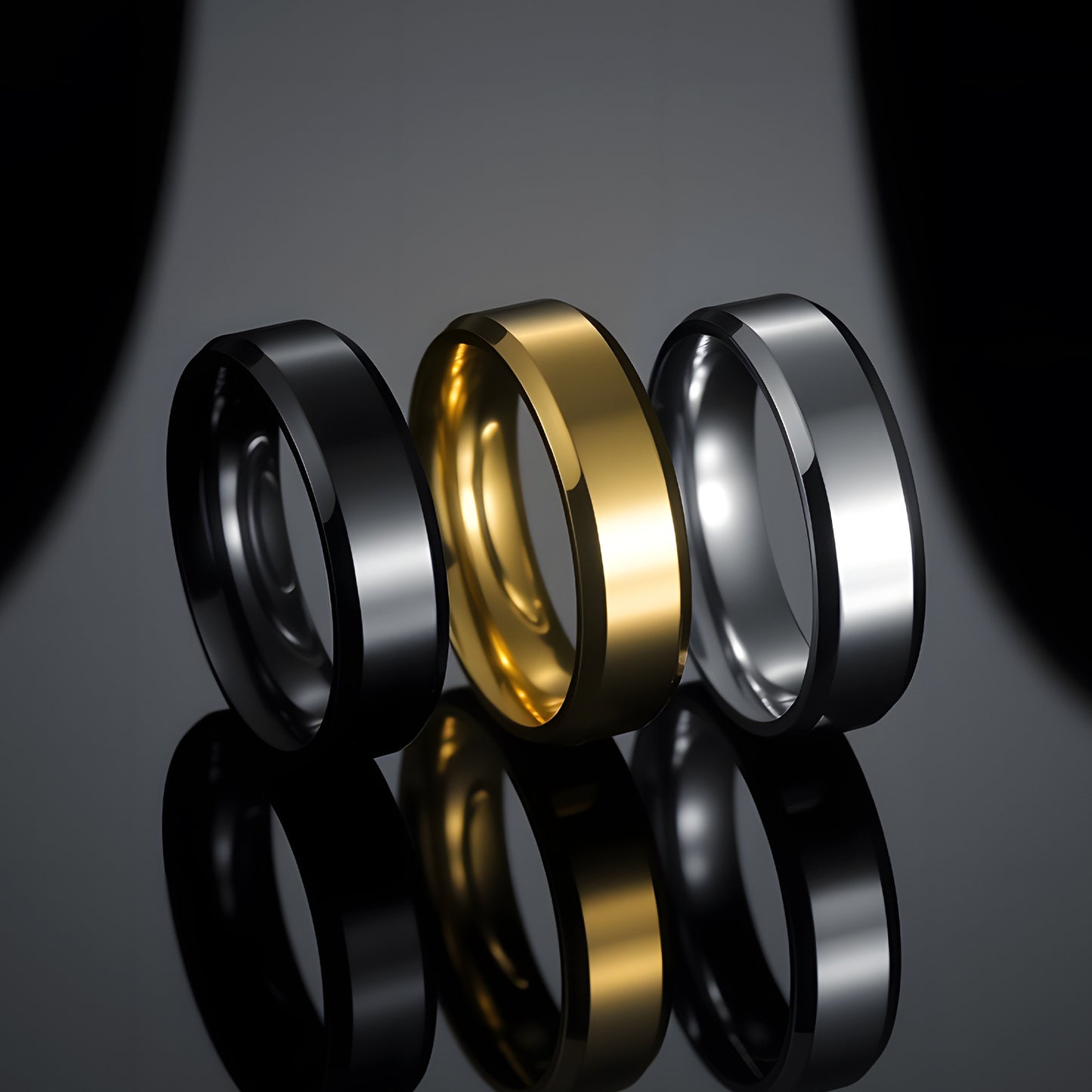 Stainless Steel Unisex Ring Planderful Everyday Genie Collection Minimalist Durable Trendy Jewelry For Him And Her